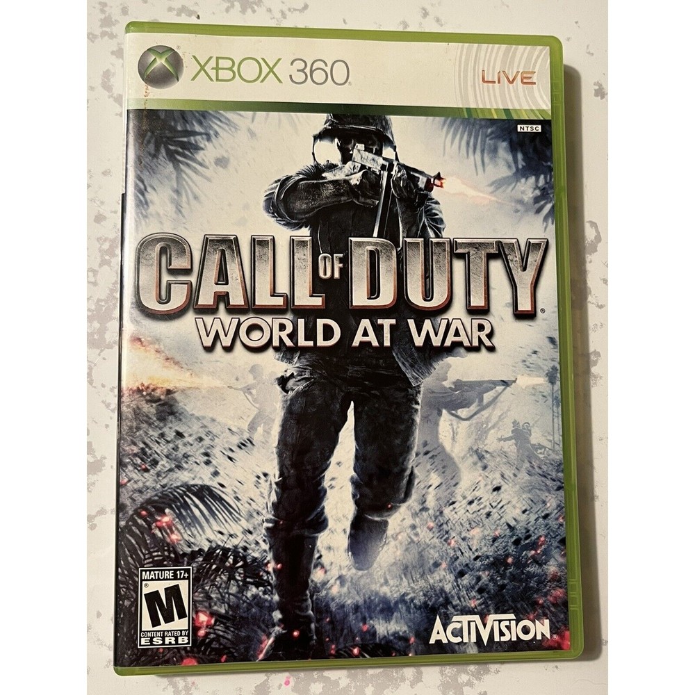 Call of Duty: World at War (Xbox 360, 2008) Complete With Manual. Tested